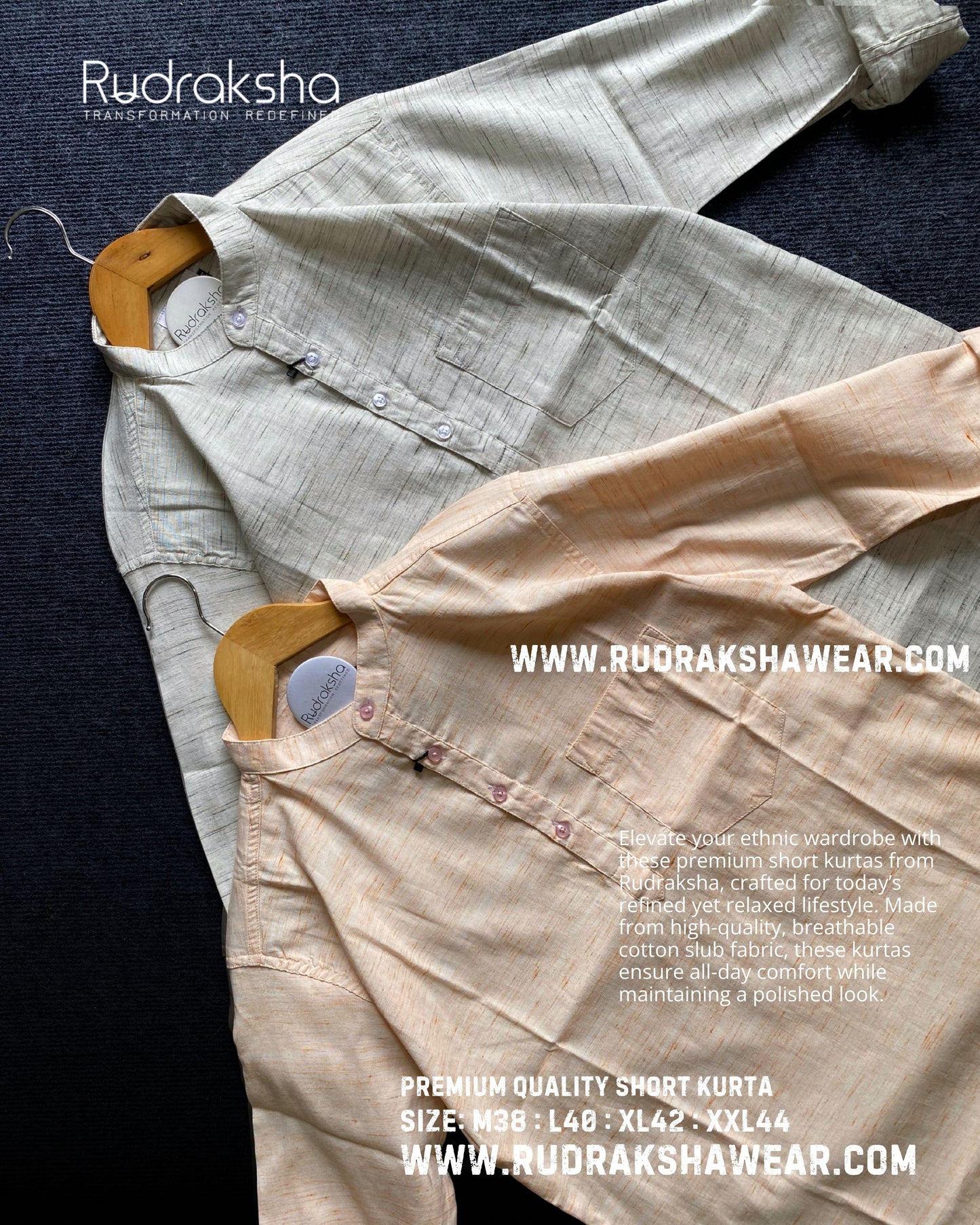 Premium Quality Short Kurta | 100% Cotton Fabri