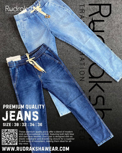 Premium Quality Jeans | Comfort Fit | Front cross pockets | 41” Length | Stretchable