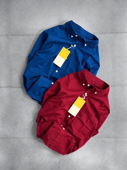 Cotton Linen full Sleeve Shirt | Button Down Collar