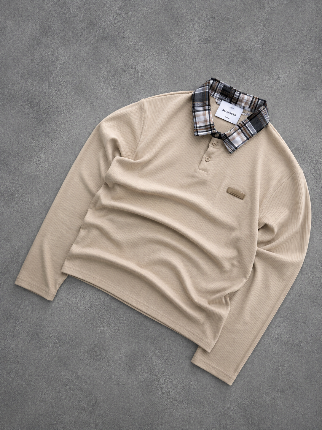 Full Sleeve Contrast Collar T-Shirt - Ultra Soft Fabric - Trendy Look