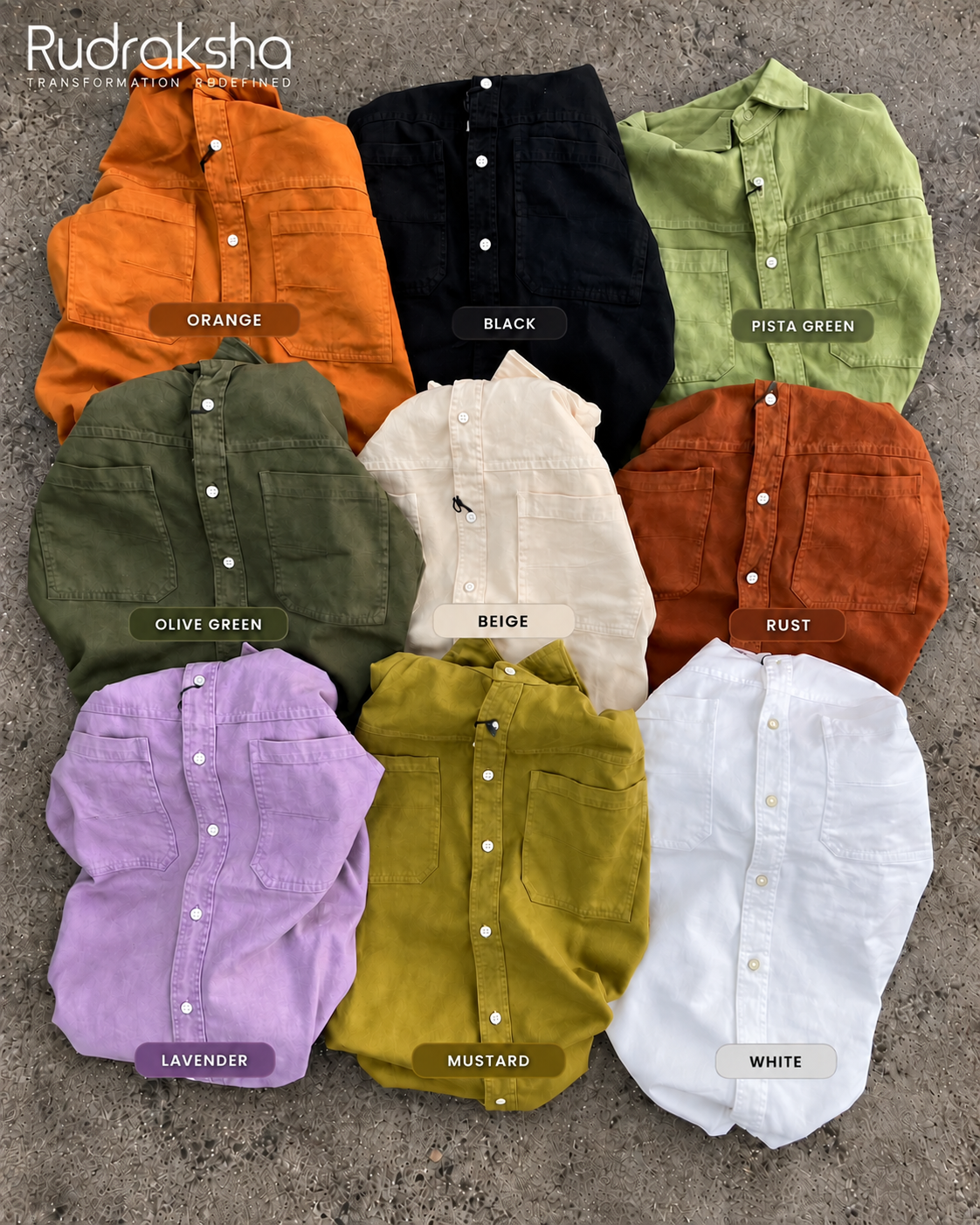 RFD Double Pocket Full Sleeve Shirt | 100% Cotton Heavy RFD Fabric | Denim-Like Feel | Limited Edition