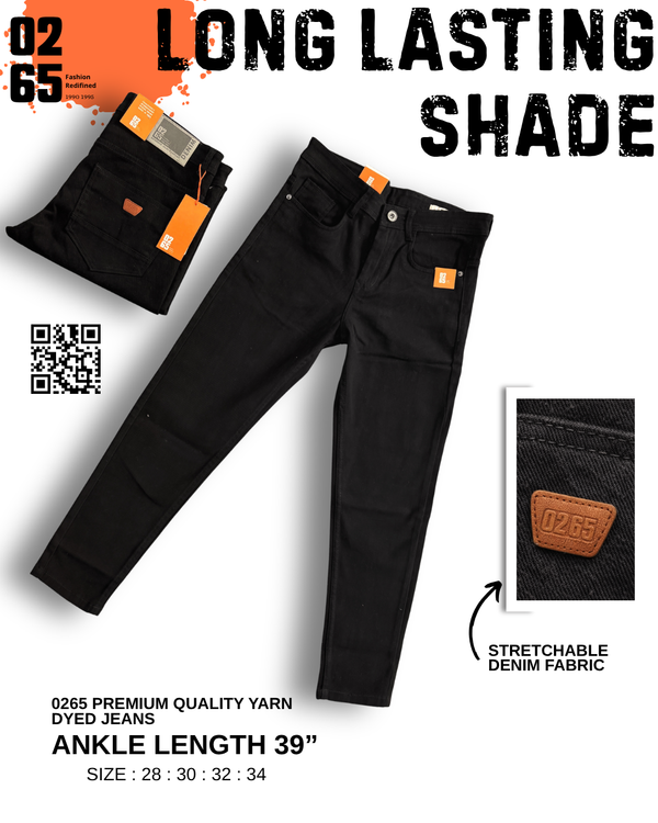 0265 Ankle Length 39" | Stretchable Jeans | Long Lasting Shade | Suitable for Height 5.4" to 5.8"