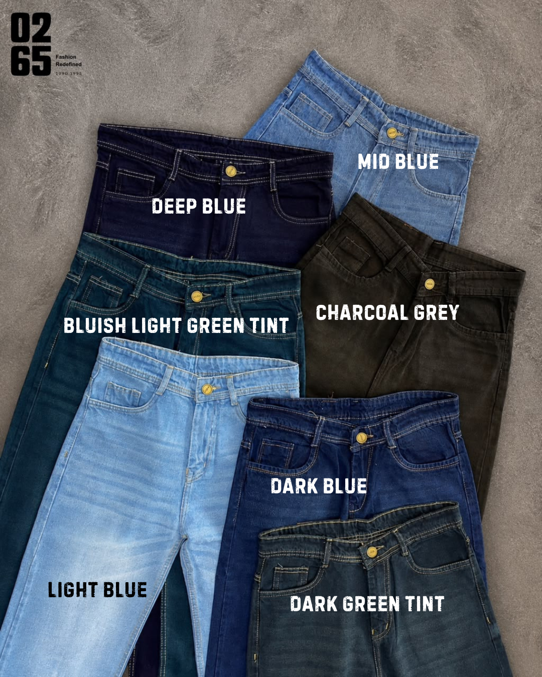 0265 Straight Fit Jeans - Non Lycra