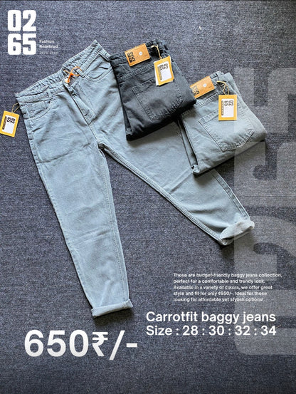 Carrot Fit Baggy Jeans