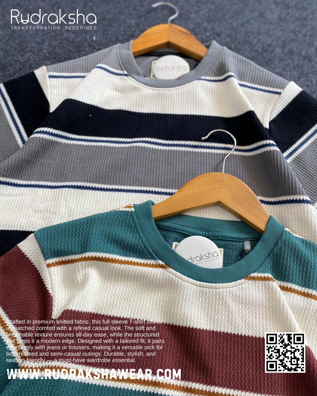 Premium Quality Knitted Full Sleeve T-shirt