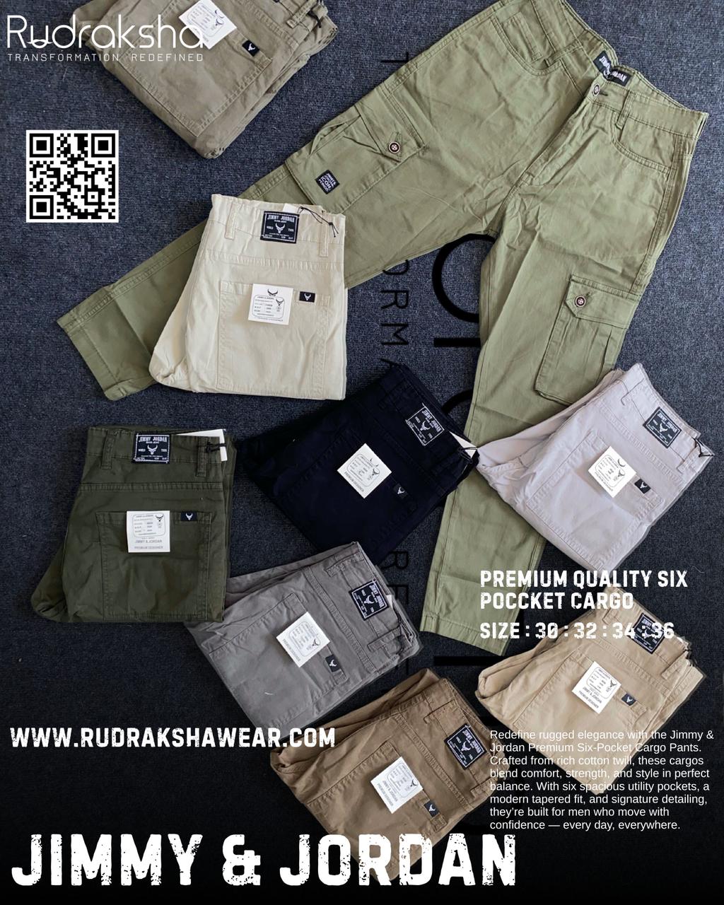 Jimmy & Jordan 6 Pockets Cotton Cargo