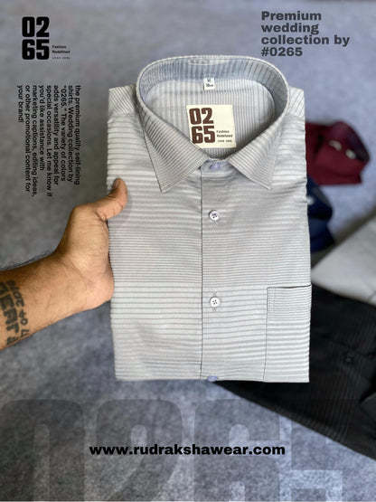 Premium Quality Self Lining Textured fabric Full Sleeve Shirt