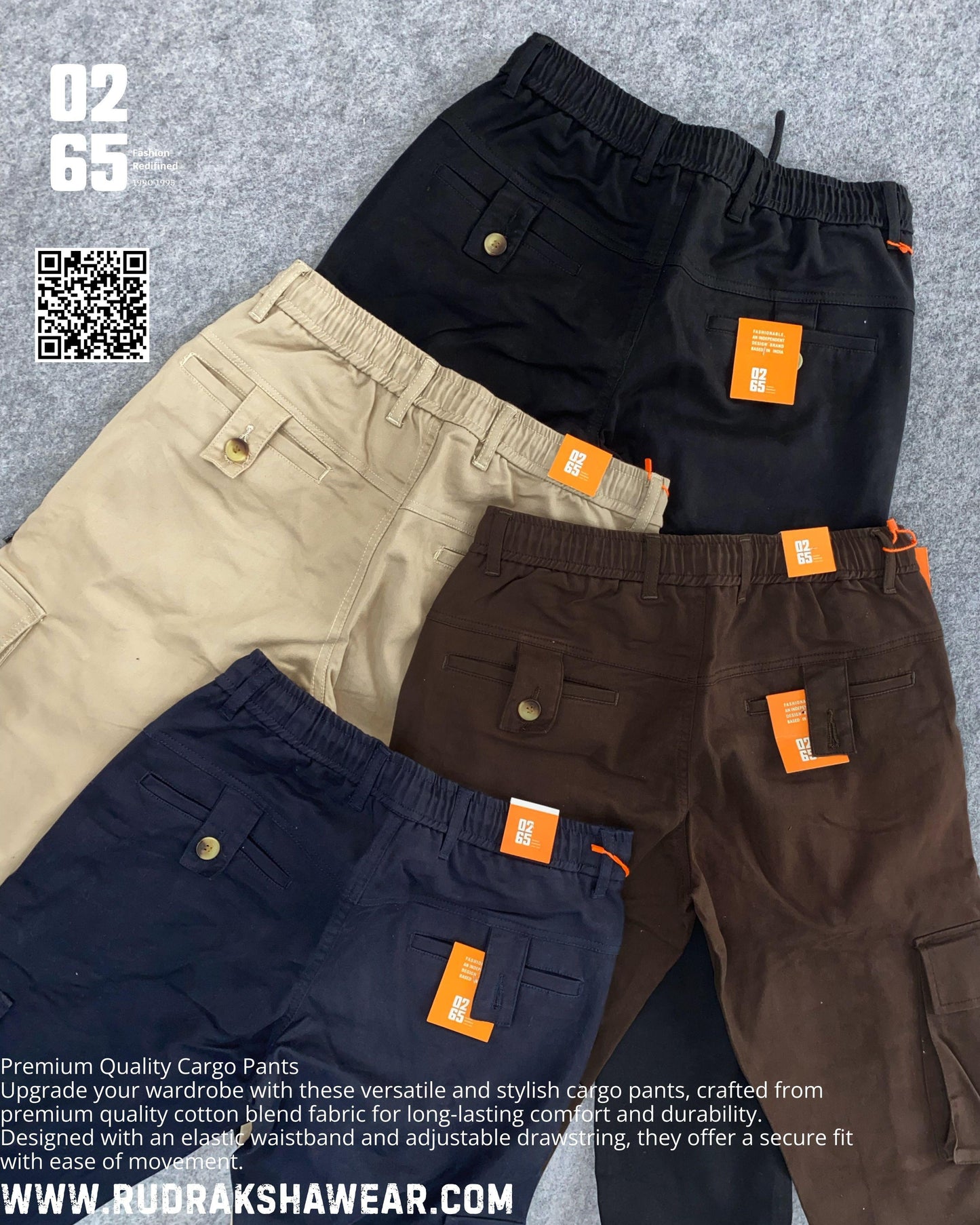 0265 6 Pocket Cargo | Ultra Soft | Stretchable