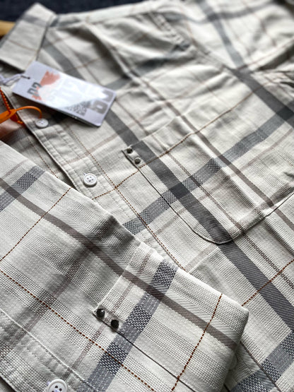 Premium Yarn Dyed Textured Checks Shirt By 0265