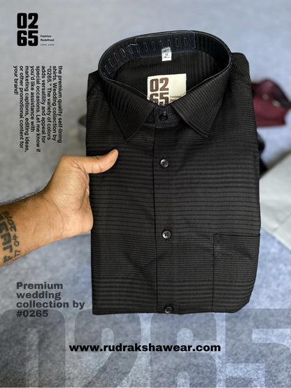 Premium Quality Self Lining Textured fabric Full Sleeve Shirt