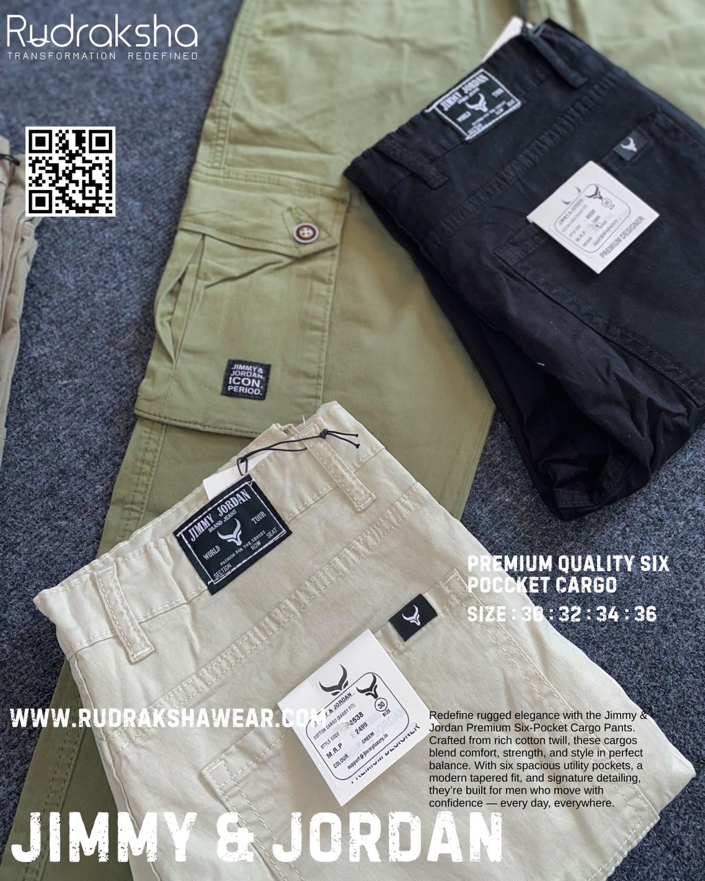 Jimmy & Jordan 6 Pockets Cotton Cargo