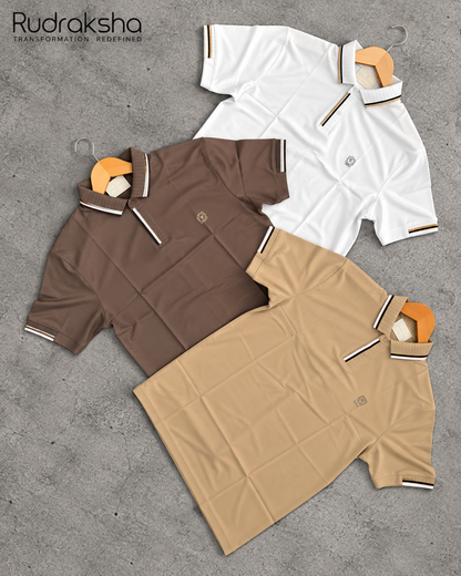 Collar Half Sleeve T-Shirt | Ultra Soft Fabric | Imported Fabric - Non Cotton