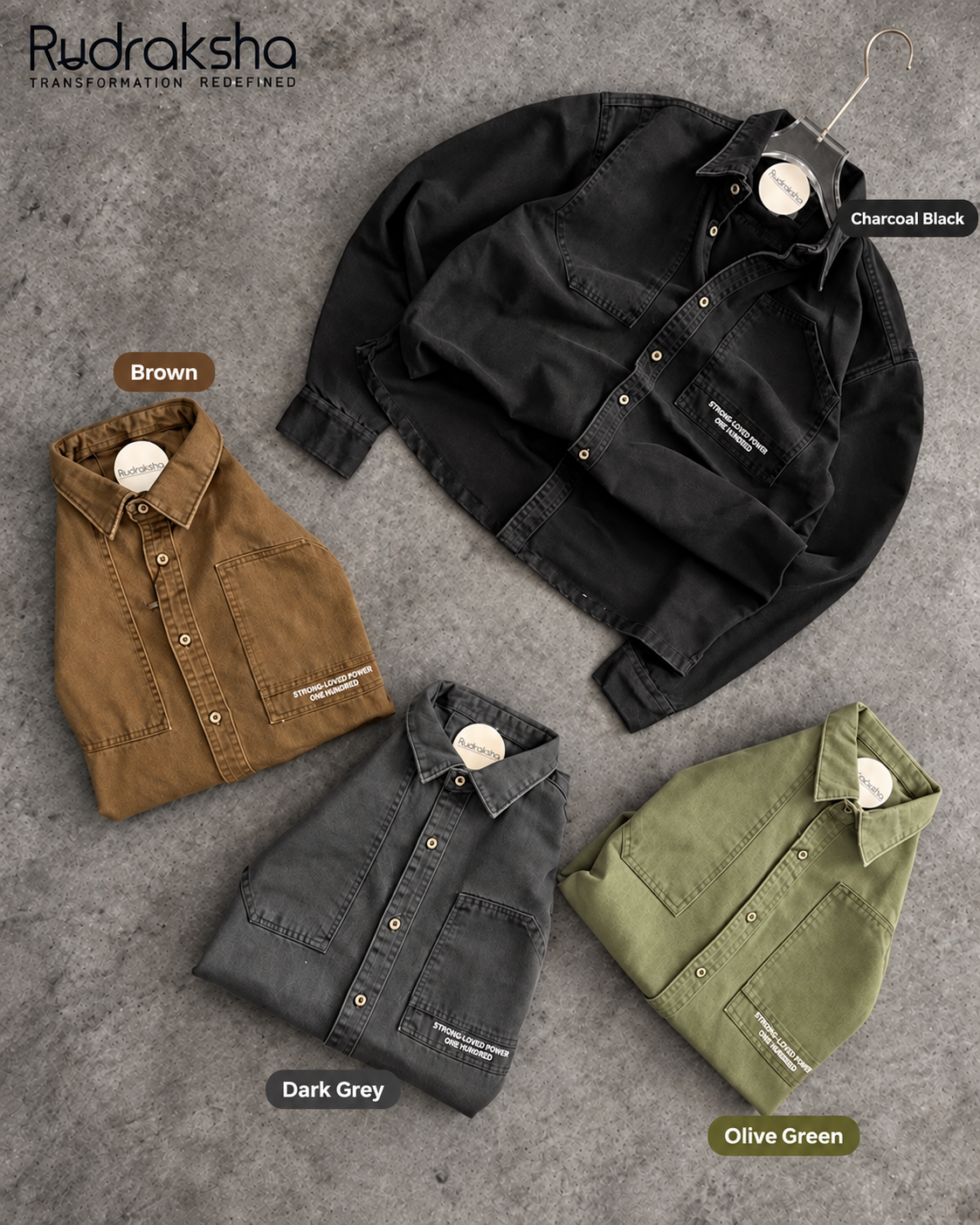 RFD Shacket | Full Sleeve | 100% Cotton | Heavy & Thick Fabric ( Similar To Denim )