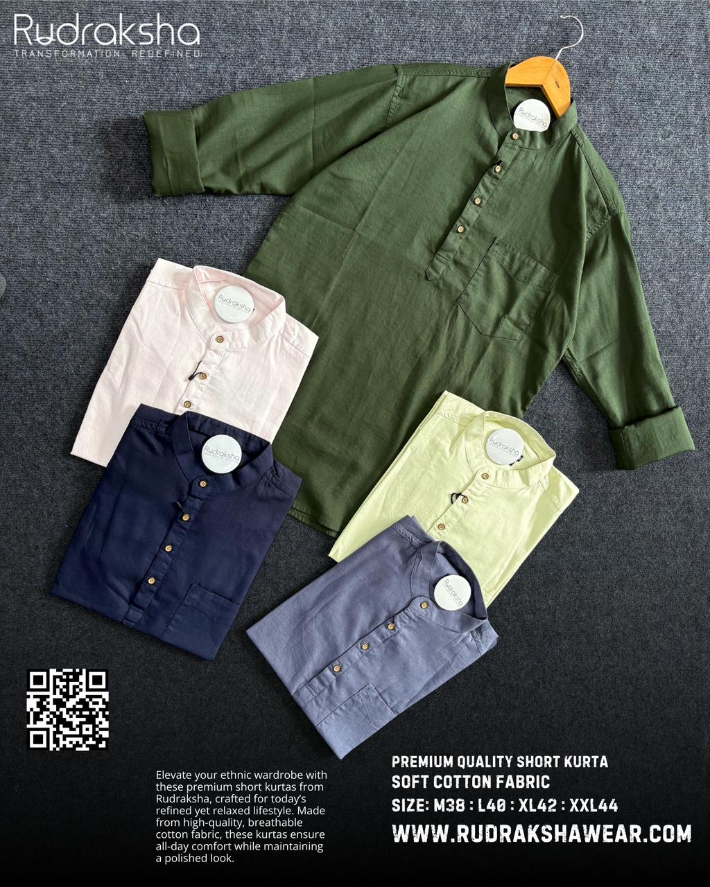 Short Kurta | 100% Cotton Fabric
