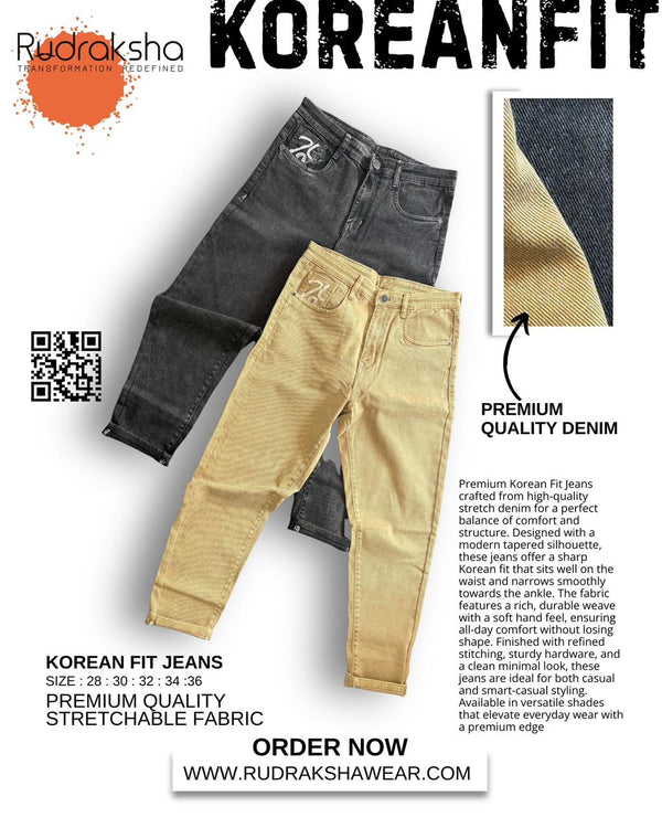 Korean Fit Jeans | Comfort in every move | Stretchable