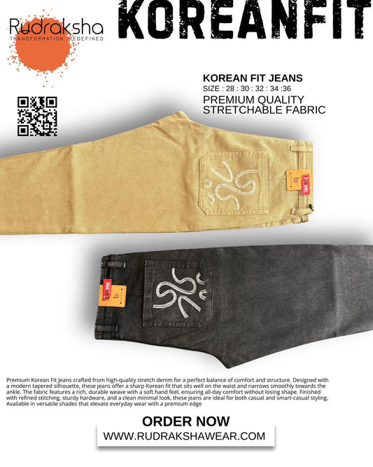 Korean Fit Jeans | Comfort in every move | Stretchable
