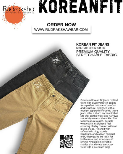 Korean Fit Jeans | Comfort in every move | Stretchable