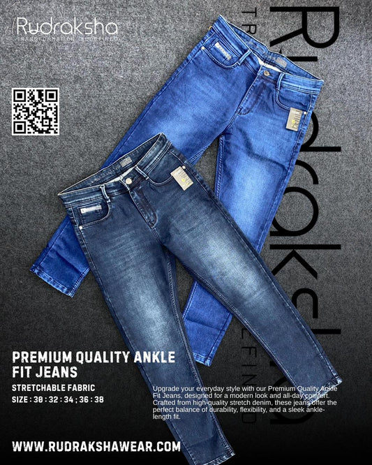 Premium Quality Ankle Fit jeans | Stretchable