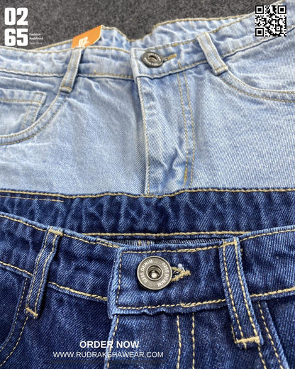 0265 Straight Fit Jeans | Non Stretch | Trendy | Durable | Comfortable | Length 40" to 40.5"
