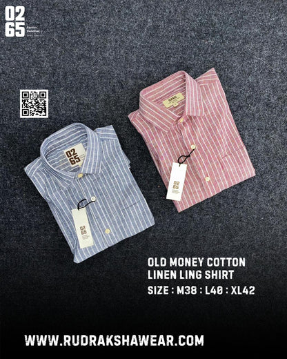 0265 Premium Cotton Linen Lining Shirts | Backside Box Pleated | Ultra Soft Fabric | Yarn Dyed