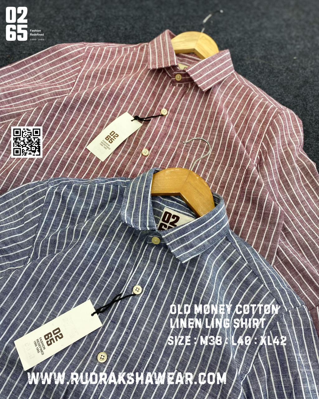 0265 Premium Cotton Linen Lining Shirts | Backside Box Pleated | Ultra Soft Fabric | Yarn Dyed