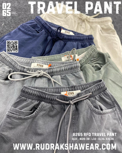 0265 Premium Travel Track Pant | Polo Pockets | Stretchable | Monsoon Special | Easy Dry Series
