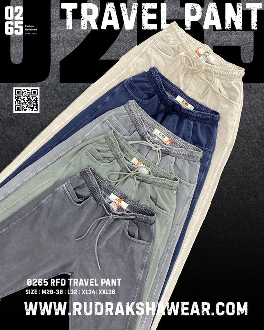 0265 Premium Travel Track Pant | Polo Pockets | Stretchable | Monsoon Special | Easy Dry Series