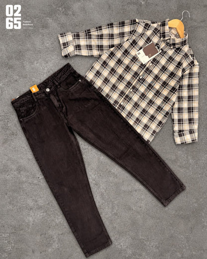 0265 Combo - Shirt + Carrot fit jeans