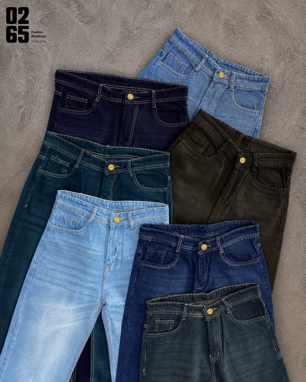 0265 Straight Fit Jeans - Non Lycra