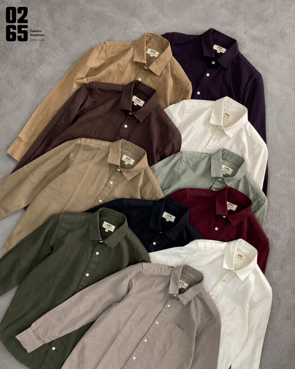 0265 Cotton Oxford Full Sleeve Shirt | Backside Box Pleat | Old Money Shades