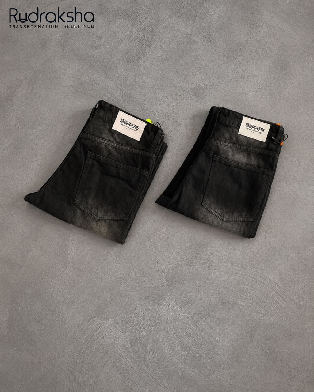 Straight Fit Jeans | Non-Lycra | Length 40" | Bottom 18" - Shades of Black