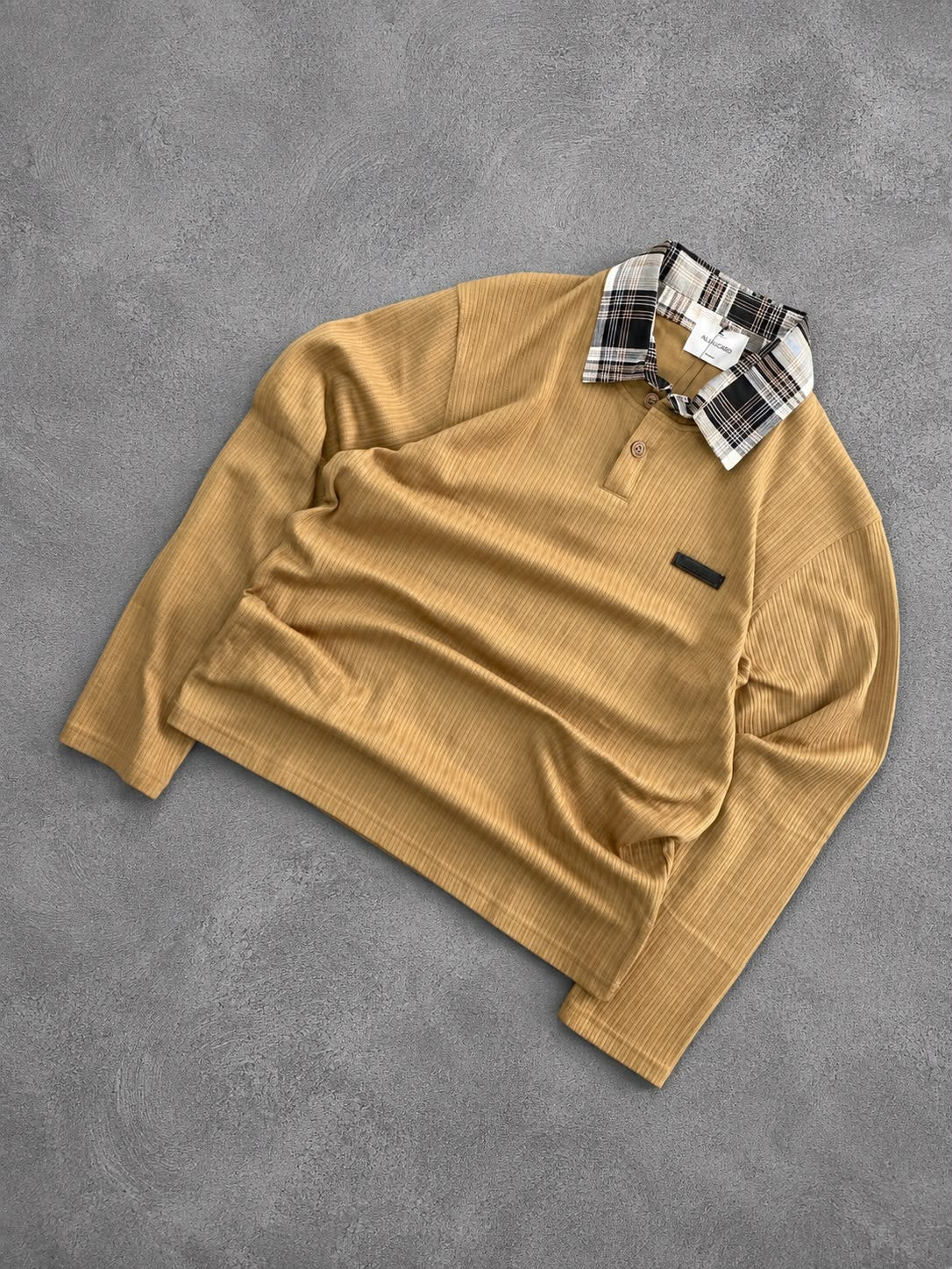 Full Sleeve Contrast Collar T-Shirt - Ultra Soft Fabric - Trendy Look