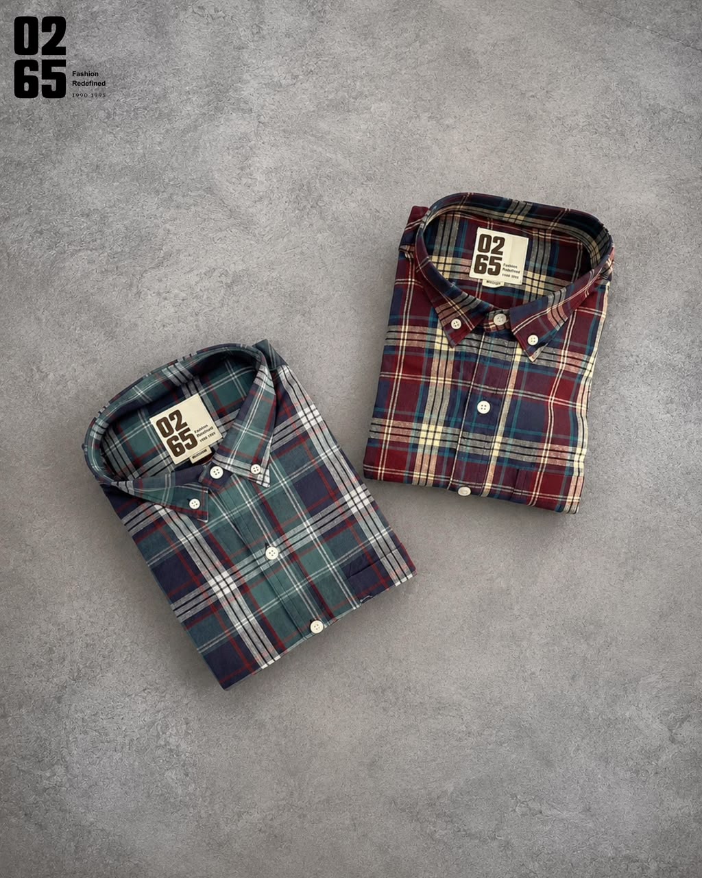 0265 Yarn Dyed Indigo Checks Full Sleeve Shirt| Backside Box Pleat - Arvind Mill Fabric