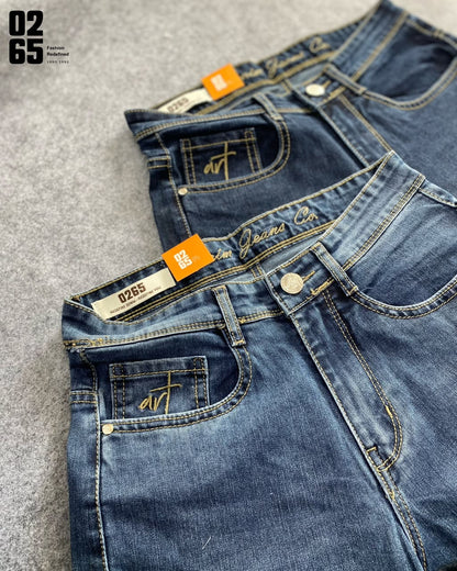 0265 Straight Fit Jeans | Stretchable | 16" Bottom | 40.5" Length | Article 001