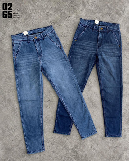 Korean Fit Jeans - Lycra - Cross Pocket - Length 40.5"