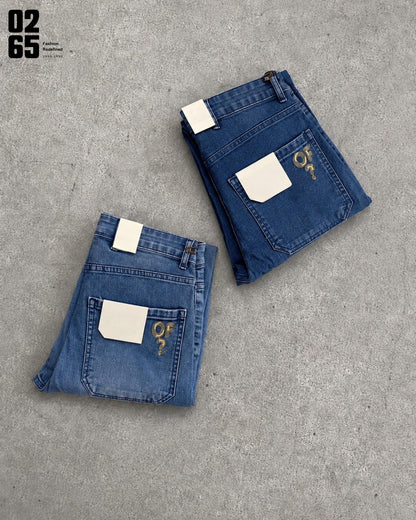 Korean Fit Jeans - Lycra - Cross Pocket - Length 40.5"