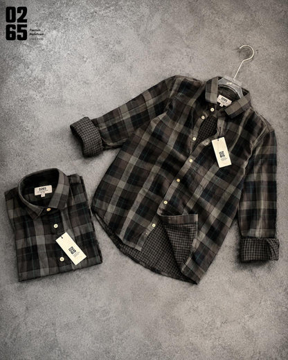 0265 Double Cloth Fabric Full Sleeve Shirt | Cotton Linen Fabric | Ultra Soft | Breathable | Art 003
