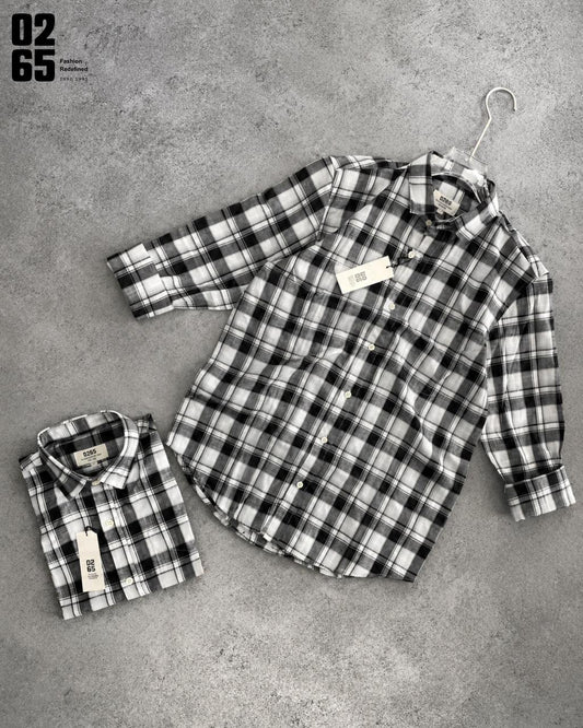 0265 Slub Cotton Full Sleeve Yarn Dyed Shirt | Backside Box Pleat