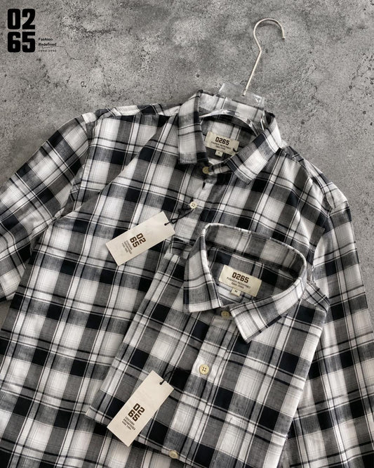 0265 Slub Cotton Full Sleeve Yarn Dyed Shirt | Backside Box Pleat