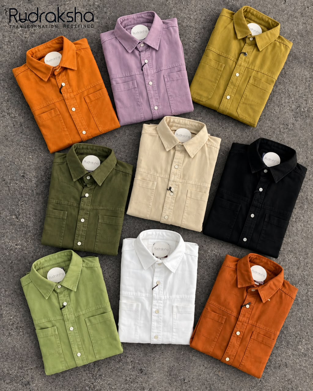RFD Double Pocket Full Sleeve Shirt | 100% Cotton Heavy RFD Fabric | Denim-Like Feel | Limited Edition