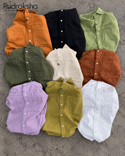 RFD Double Pocket Full Sleeve Shirt | 100% Cotton Heavy RFD Fabric | Denim-Like Feel | Limited Edition