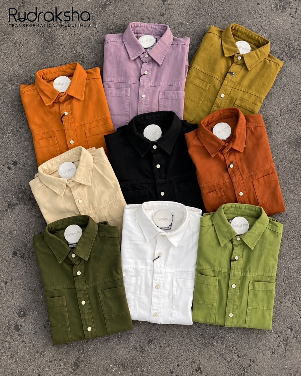 RFD Double Pocket Full Sleeve Shirt | 100% Cotton Heavy RFD Fabric | Denim-Like Feel | Limited Edition