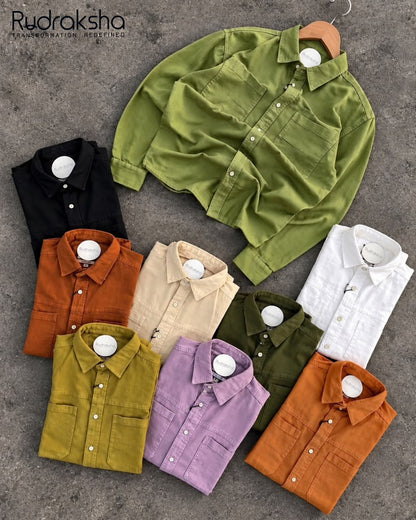 RFD Double Pocket Full Sleeve Shirt | 100% Cotton Heavy RFD Fabric | Denim-Like Feel | Limited Edition