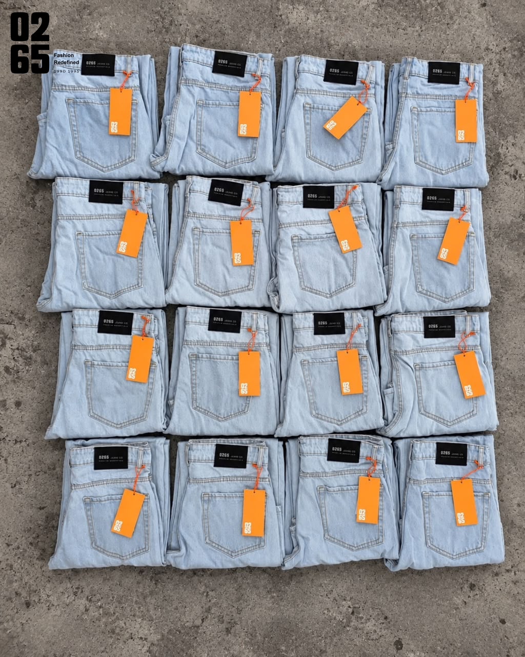 0265 Straight Fit Jeans | Non Stretch | Trendy | Comfortable | Length 40.5" | Bottom Width 18" | Light Blue