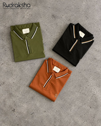 Collar Half Sleeve T-Shirt | Ultra Soft Fabric | Imported Fabric - Non Cotton