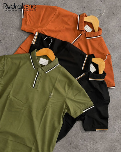 Collar Half Sleeve T-Shirt | Ultra Soft Fabric | Imported Fabric - Non Cotton