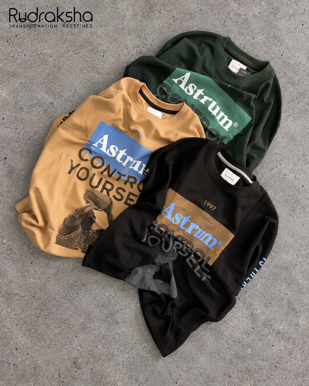 Boxy Fit Full Sleeve Waffle T-Shirt | Front Side Screen Print