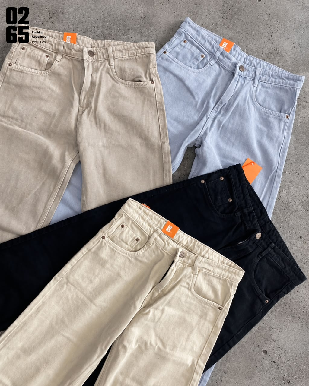 0265 Straight Fit Jeans | Non Lycra | 18" Bottom Width | 40" Length | Soft Fabric