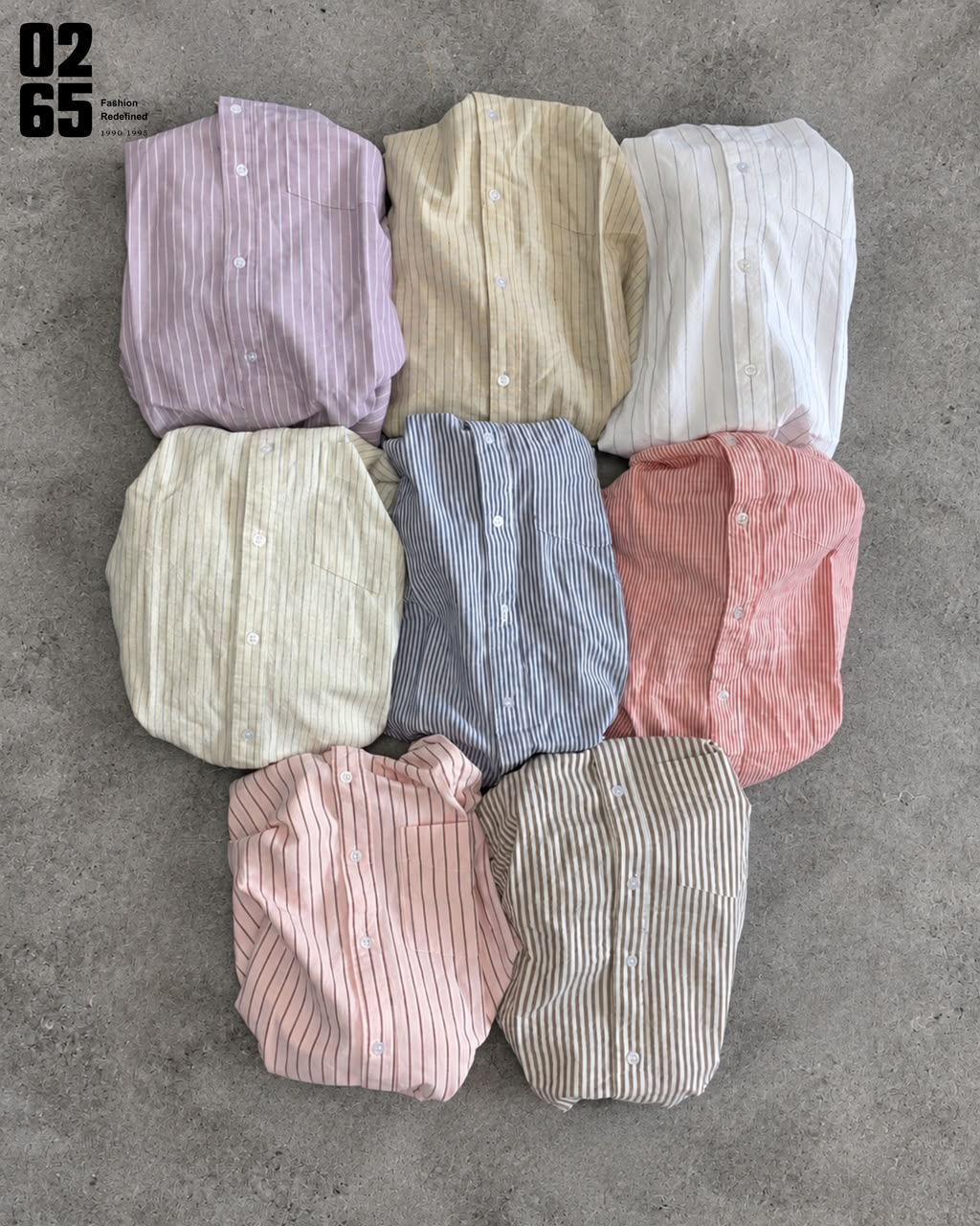 0265 Lining Full Sleeeve Shirt | Button Down Collar  | 100% Soft Cotton | Yarn Dyed Fabric