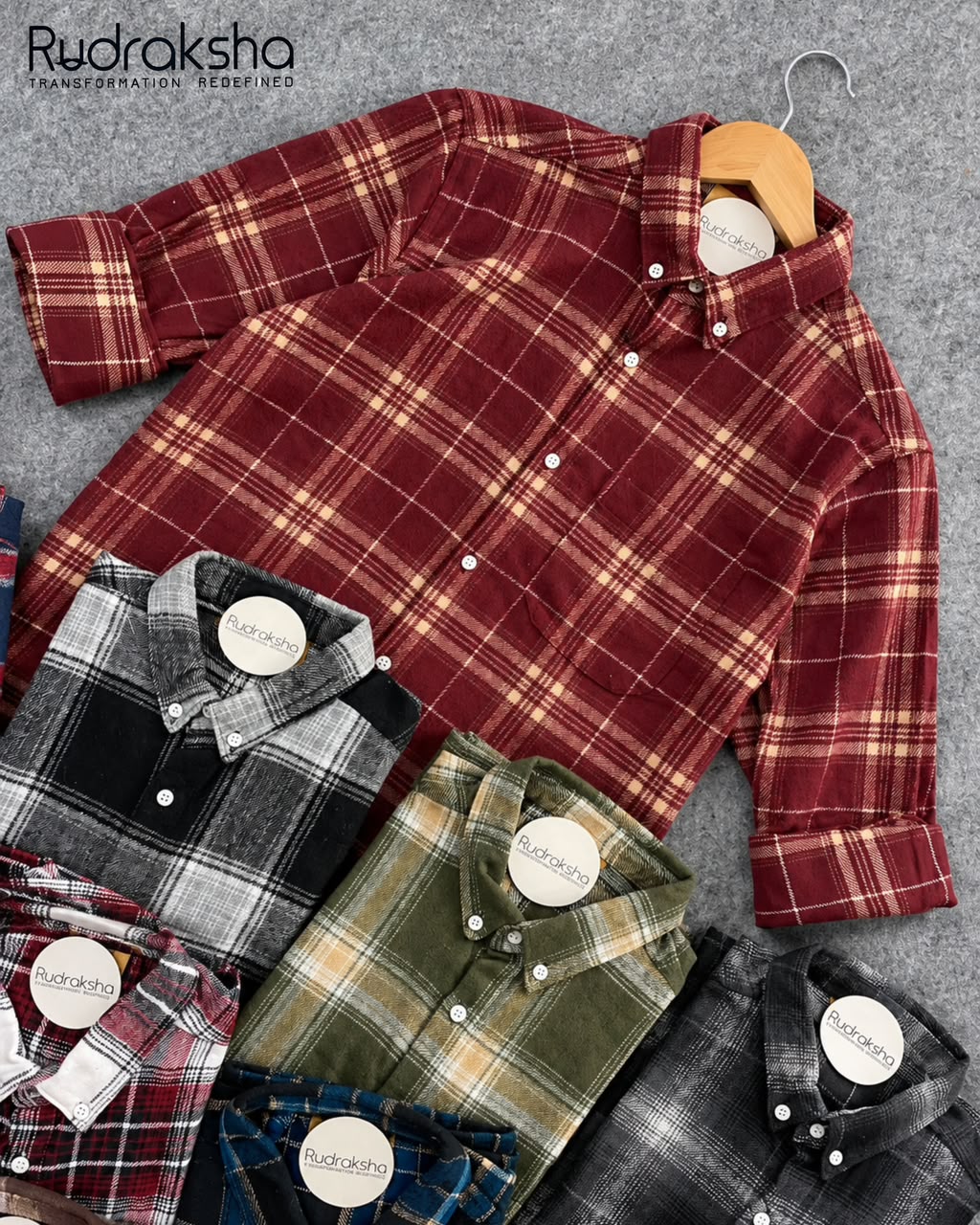 Boxy Fit Flannel Full Sleeve Checks Shirt | ARTICLE No M001